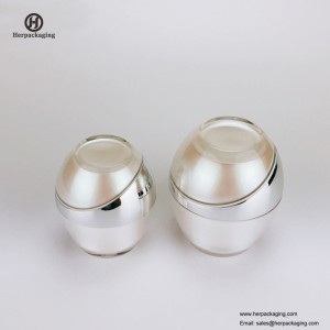 HXL232A Round Jar Cosmaideacha Folamh Coimeádán Balla Dúbailte Skincare Jar