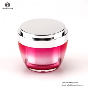 HXL232B Round Jar Cosmaideacha Folamh Coimeádán Balla Dúbailte Skincare Jar